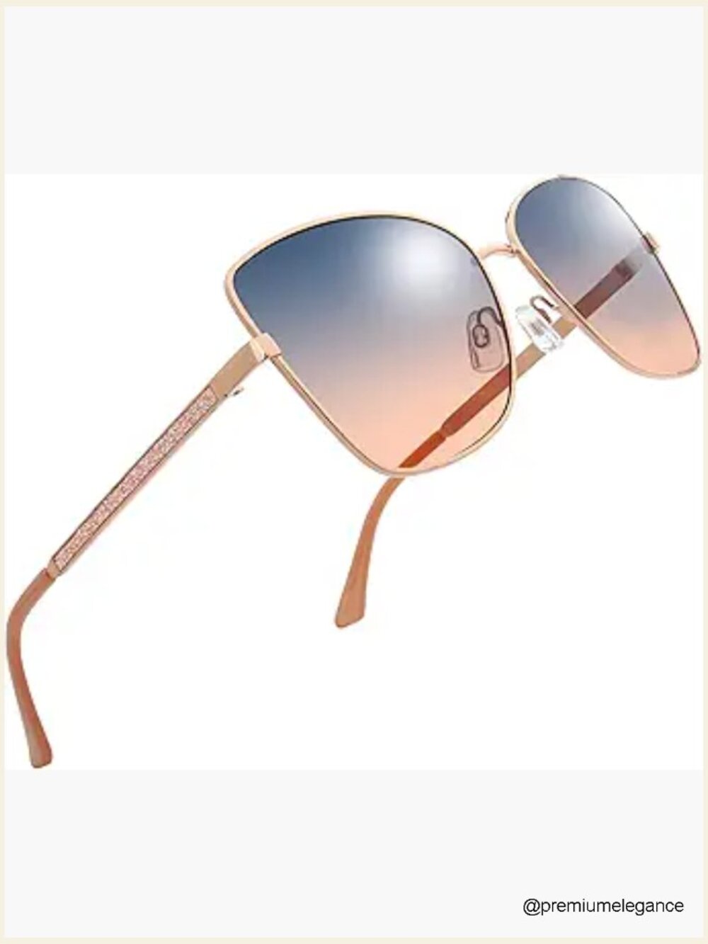 Oversized Metal Sunglasses Uv400 Polarized Driving